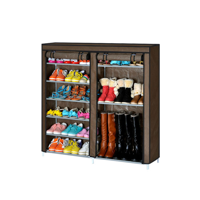 Shoe Cabinet ตู้รองเท้า ตู้เก็บรองเท้า ชั้นวางรองเท้า – สีน้ำตาล